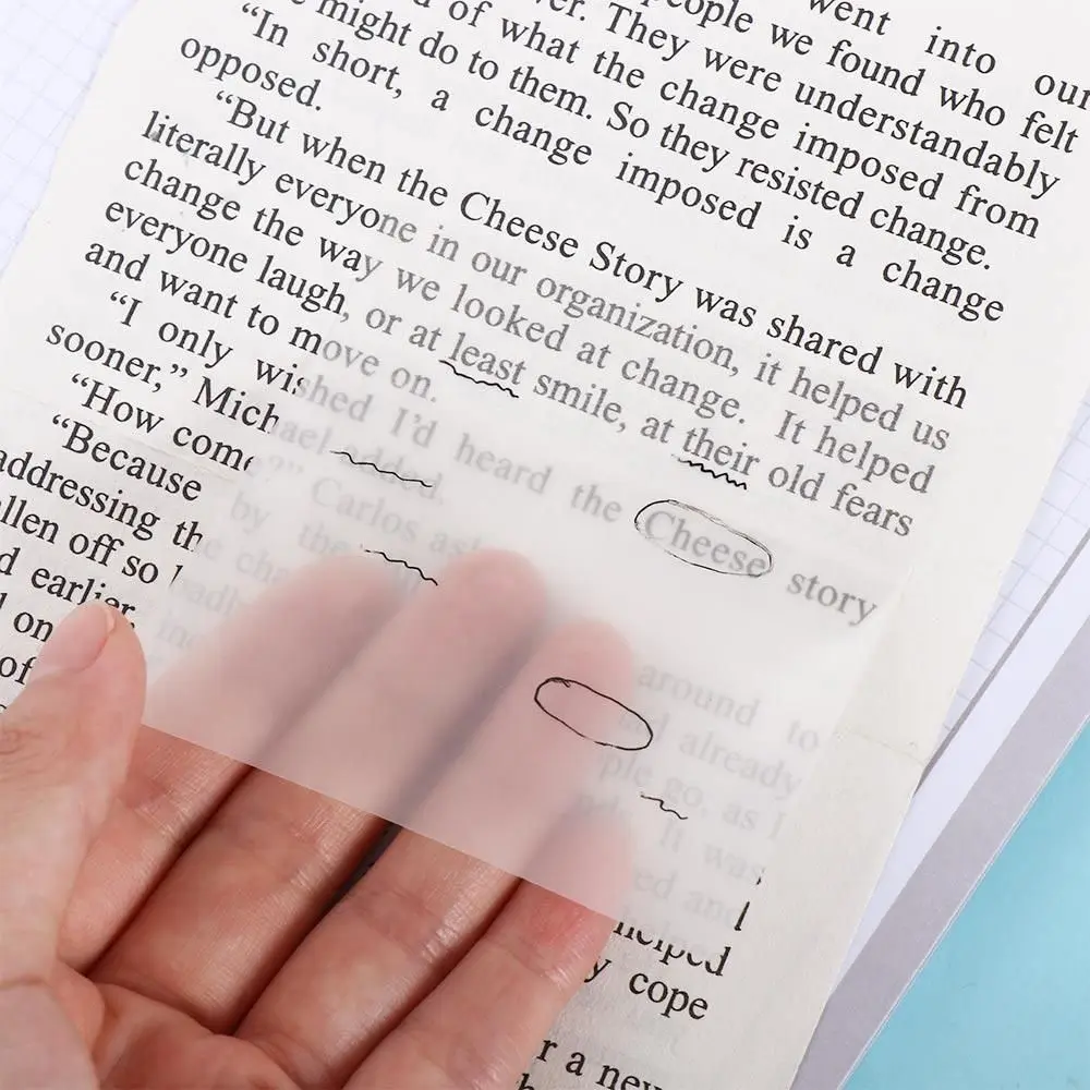 To Do List Note Paper N times School Stationery Notebook PET Stickers Memo Pad Transparent Note Paper Transparent Sticky Notes