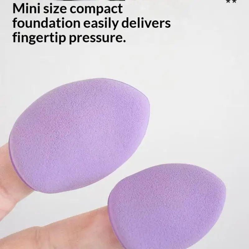 Mini-Finger-Puderquasten, 10 Stück, latexfrei, Taschenformat, Luftkissen-Puderquasten für Make-up-Nachbesserungen im Freien – Detail 7