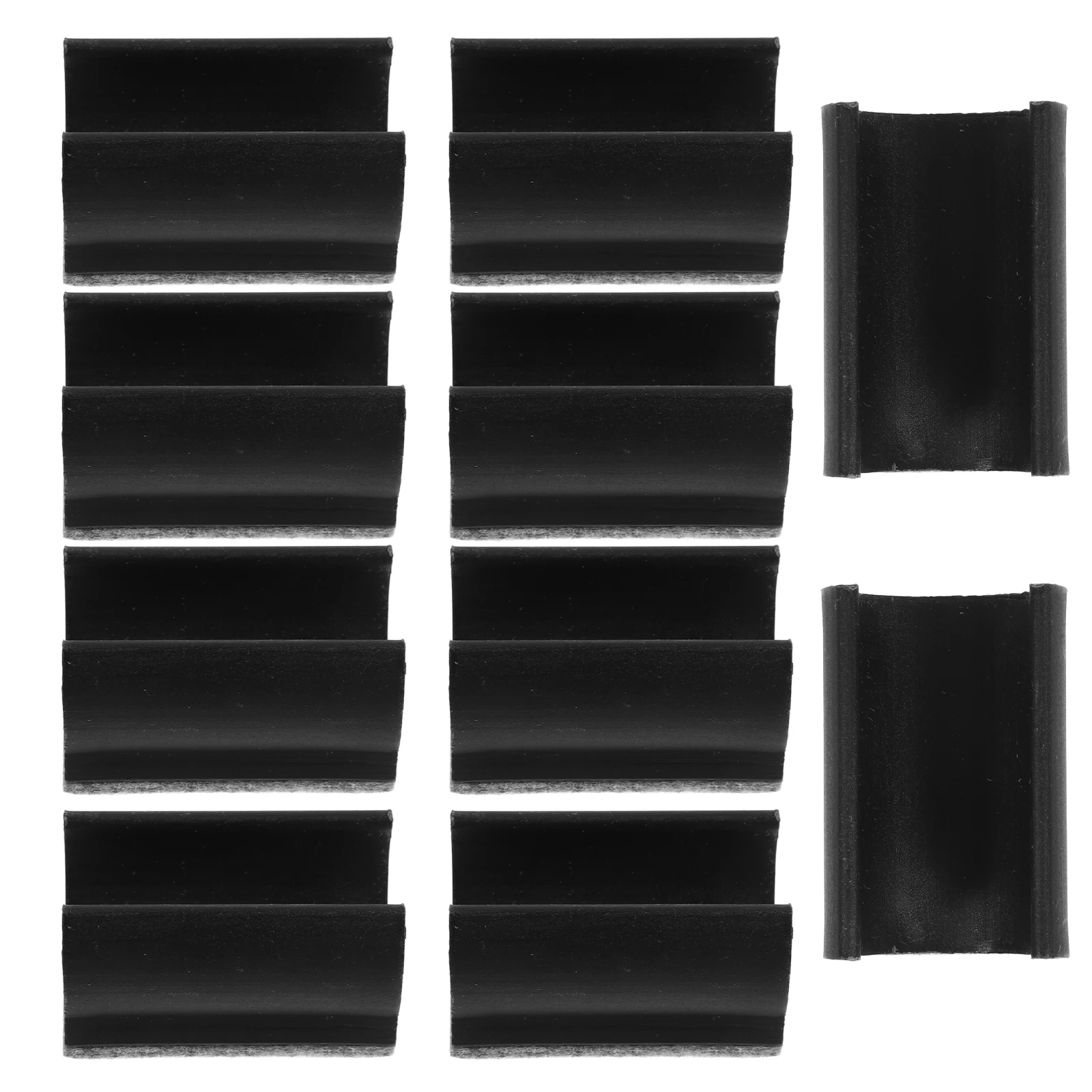 

UPKOCH Black Plastic Rectangle Furniture Leg Tips 10pcs Non Chair Foot Protectors for Sofa Couch 22mm U Shaped