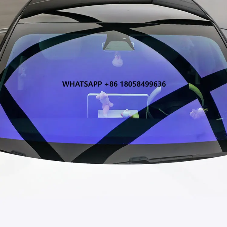 

Изменение цвета автомобильные пленки 84% VLT 99% UVR лобовое стекло Хамелеон тонировка окон самоклеящаяся сине-фиолетовая солнечная пленка-хамелеон для тонировки автомобиля
