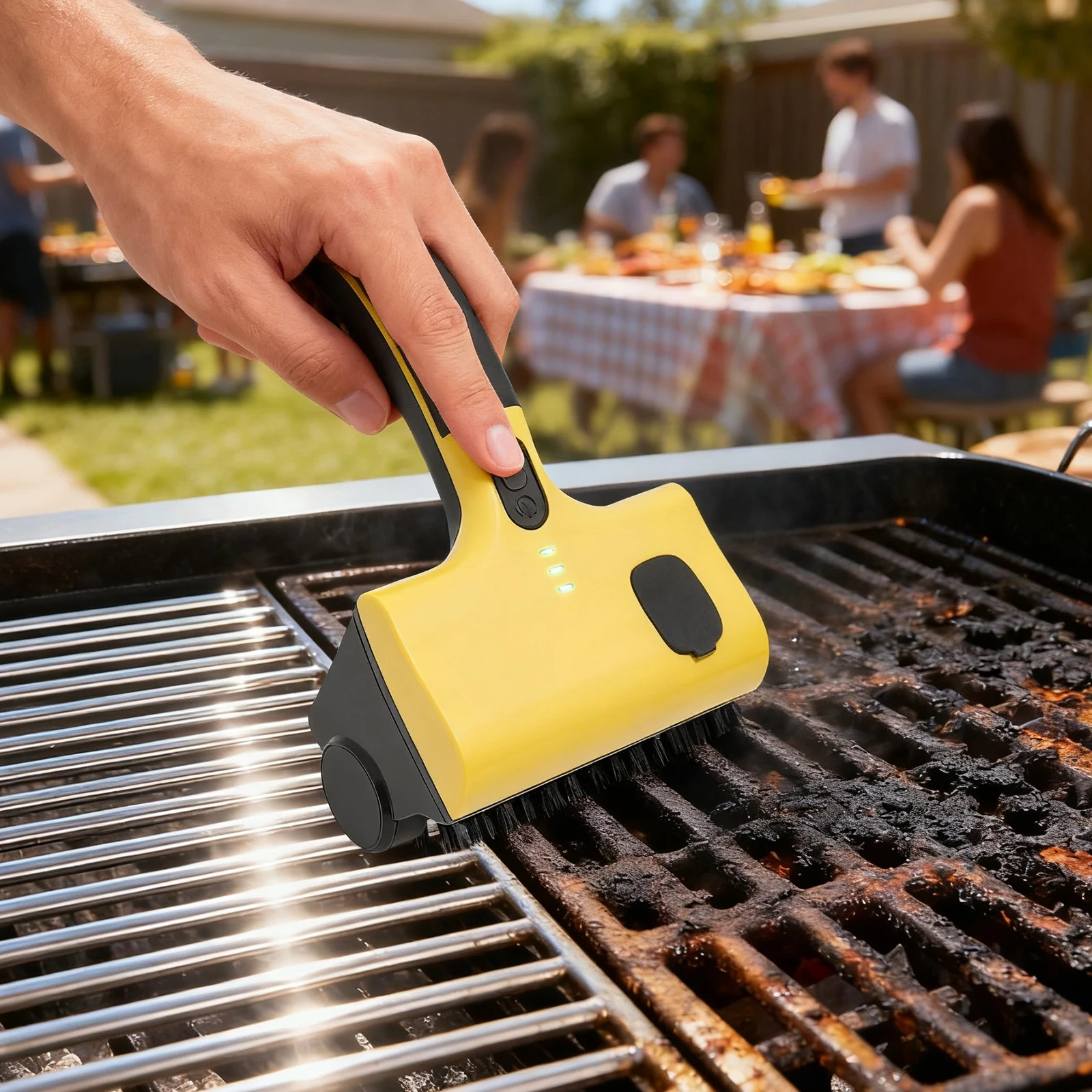 

Modern Handheld Electric Grill Cleaning Scrub Brush Grill Cleaning Brush Electric Cleaning Brush