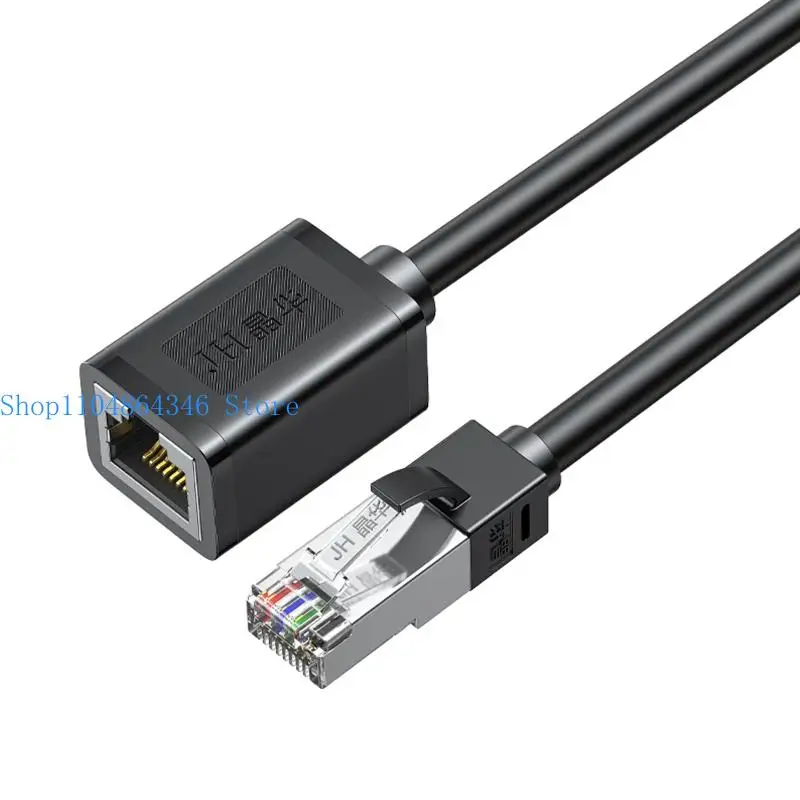 652F Cat6 Ethernet Extender Cable 5 Angled Design Double Shielded RJ45 Adapter Cord