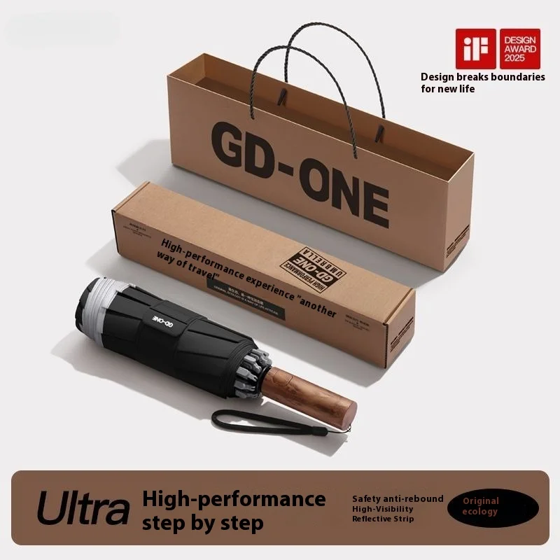 

60-rib fully automatic anti-rebound, reverse enlarged, dual-purpose for sunny and rainy weather, sunshade folding umbrella