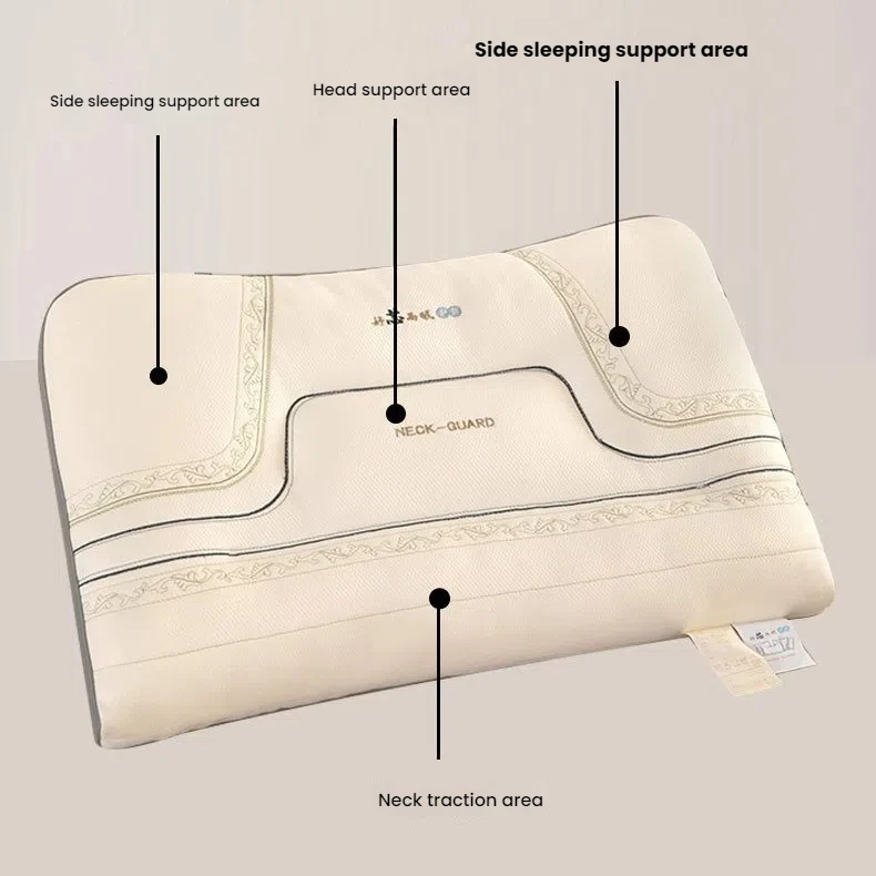 HQ Wholesale New High Density Embroidery Latex Pillow for Neck Support Home Use Single
