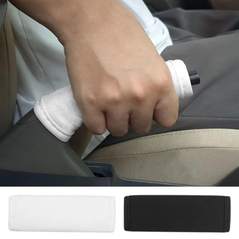 Gear Shift Cover Hand Brake Grip Cover In Ice Silk Car Handle Sleeve Car Interior Accessories For Most Car SUV Truck Handbrakes