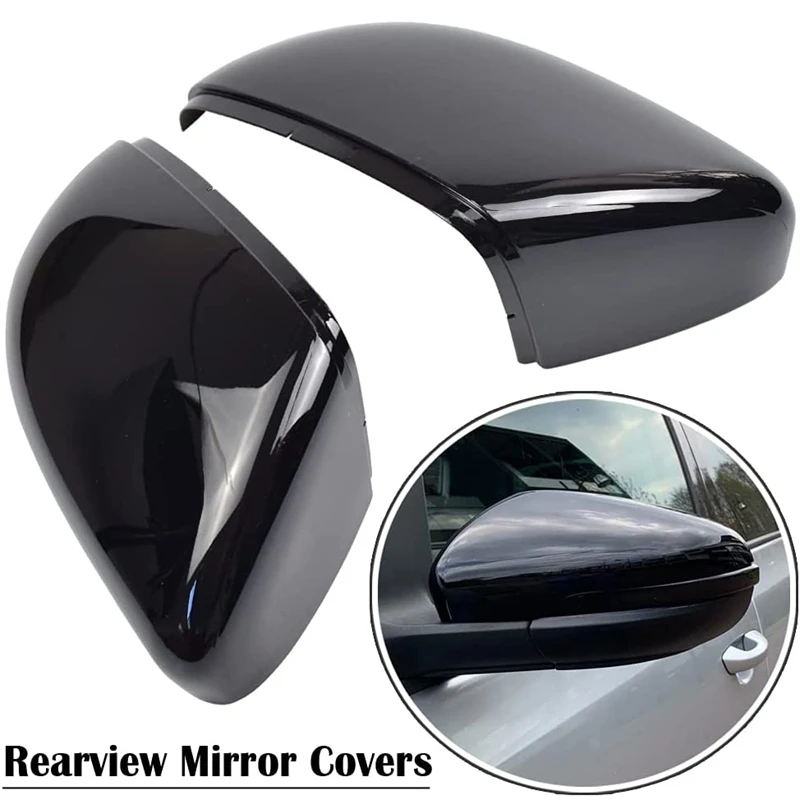 

Replacement Rearview Side Mirror Covers Cap For Volkswagen VW GOLF 6 VI MK6 GTI R line R20 2009-2013