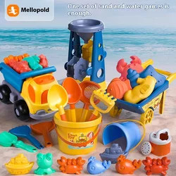 Children's Beach Toy Trolley Toy Set Summer Play Water Beach Bucket Dredging Shovel Set