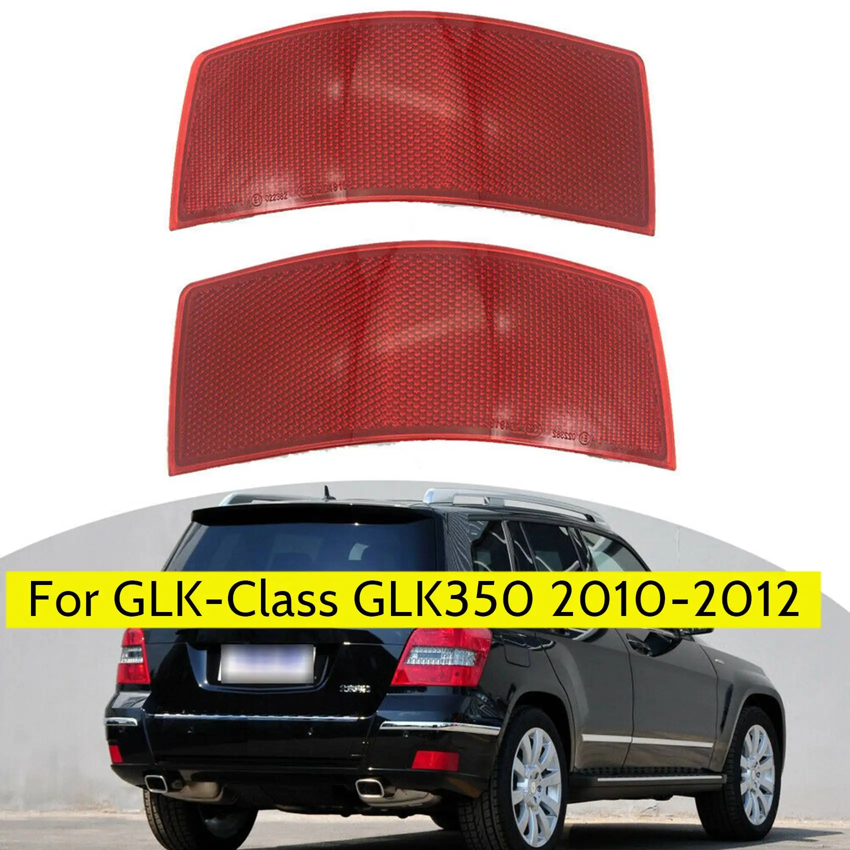 1 Pair Rear Bumper Reflector Light 2048200174 2048200274 for Mercedes-Benz GLK-Class GLK350 2010