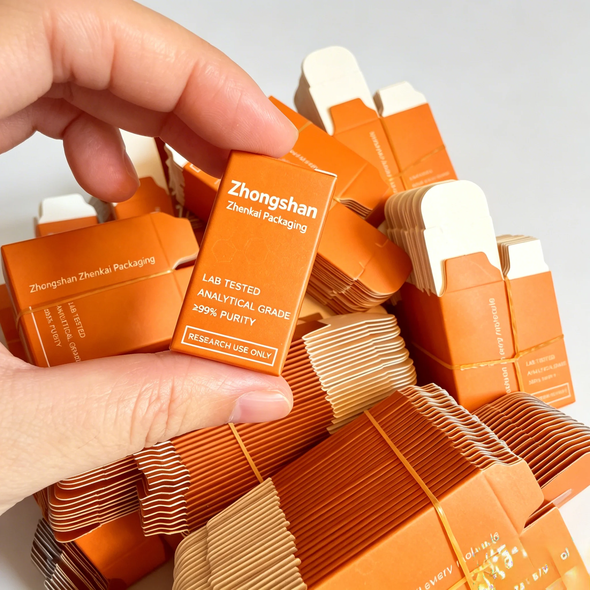 Custom Premium Peptide Powder Bottle Labels & Matching Boxes for 3ml-10ml Vials,Beauty & Fitness Industry