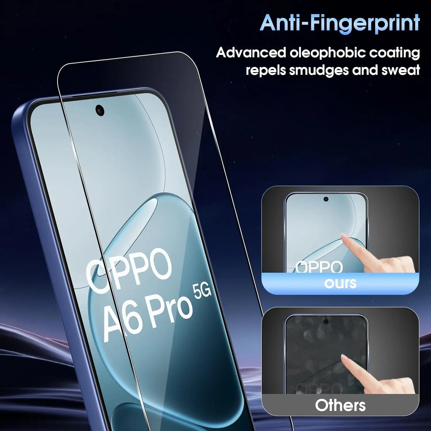 2/3/4 szt. Szkło Hartowane do OPPO A6 Pro 5G 4G Folia Ochronna na Ekran ze Szkła Hartowanego — zdjęcie produktu 5