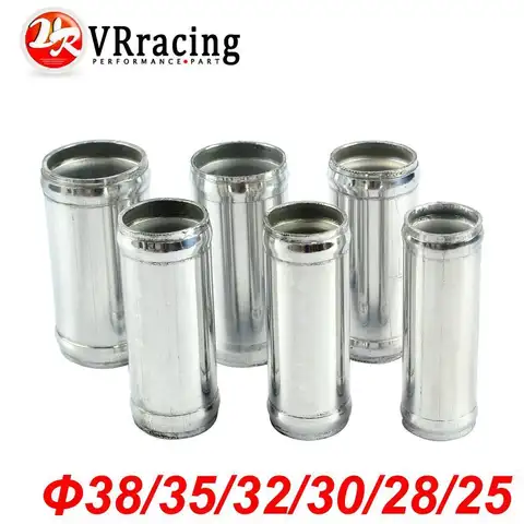 VR - Alloy Aluminum Hose Adapter Joiner Pipe Connector Silicone 25mm or 28mm or 30mm or 32mm or 35mm or 38mm Color Silver