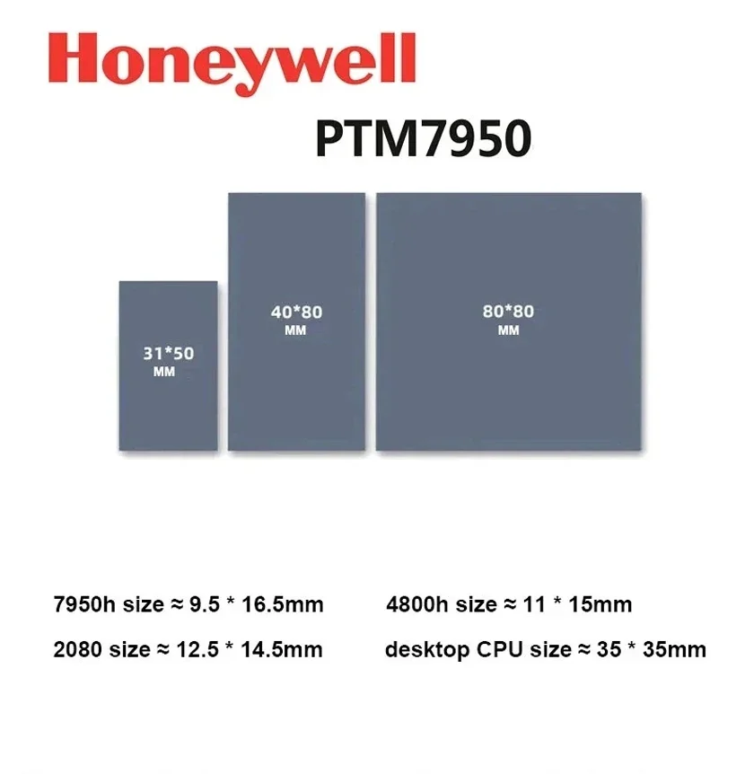 Honeywell PTM7950 Thermische Wärmeleitpaste, Phasenwechselmaterial, CPU, GPU, Notebook, Computer, Wasserkühlung, Kühlkörper, Radiator, Partner, 8,5 W/M-k – Detail 1