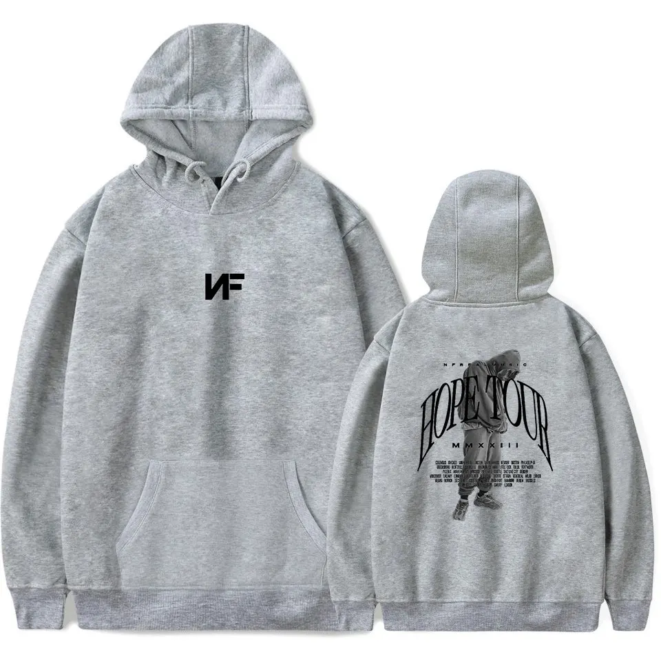 NF-moletom com capuz masculino e feminino, pulôveres de manga comprida, capuz rapper, HipHop Merch