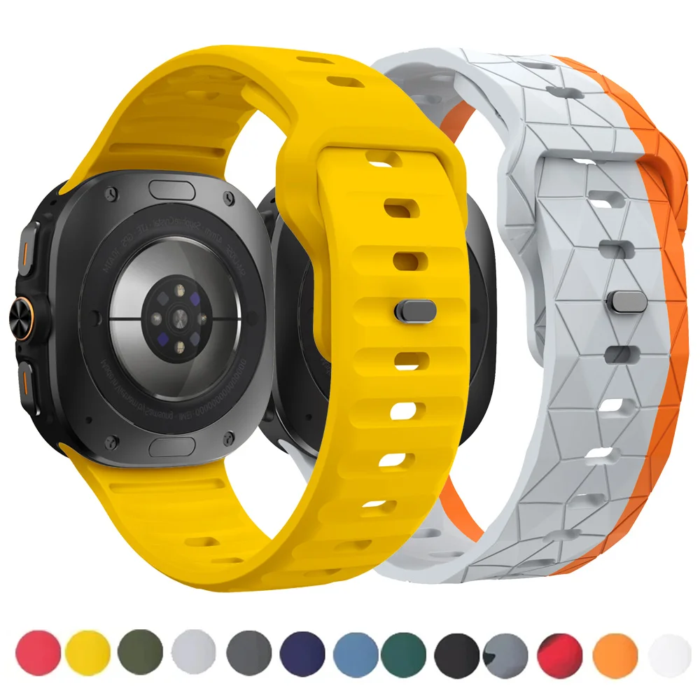 Sport Silikonband für Samsung Galaxy Watch Ultra 47mm Zubehör Armband Correa Galaxy Watch Ultra(2025) 47mm Uhrenarmband