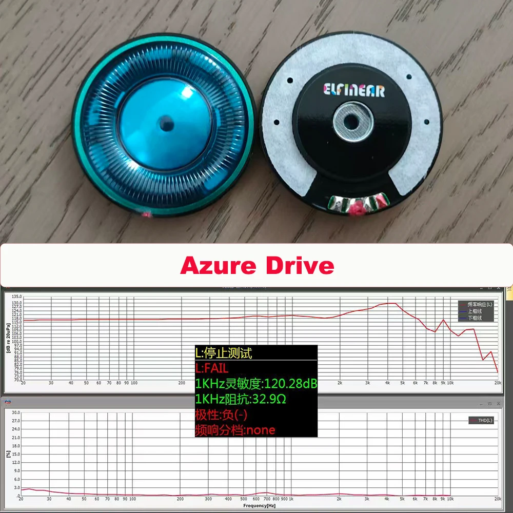 ELFINEAR Azure Drive 50mm Hochwertiger N52-Treiber 32Ω 120dB für DIY-Kopfhörer-Modifikation, Inklusive Kostenlosen Edelstahlgittern – Detail 2