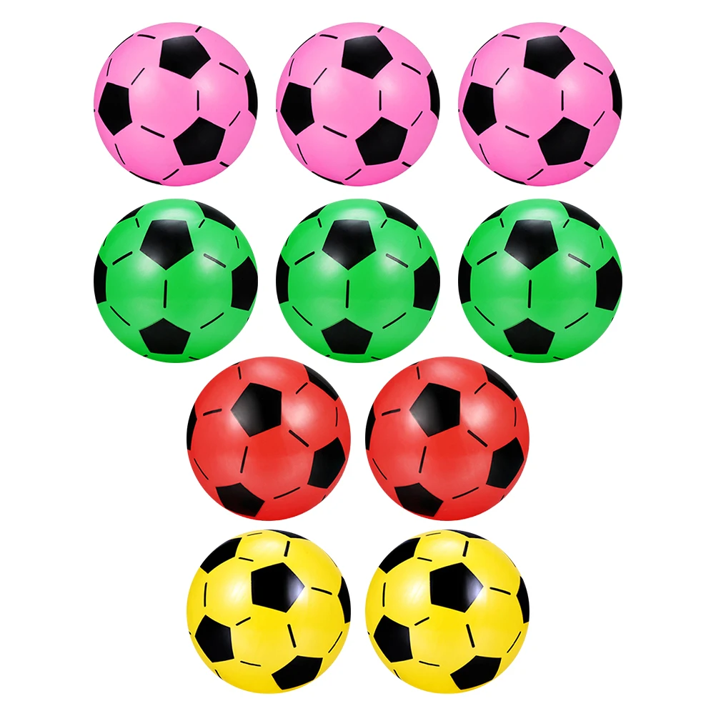 

10Pcs Children Inflatable Footballs Safe Long-Lasting Material for Outdoor Sports Beach Pool Parties Backyard Games Summer Fun