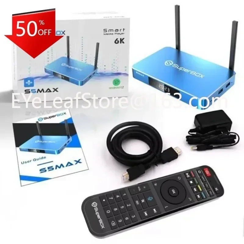 4K, Wi-Fi, With Voice Control IPTV  S5 max for household