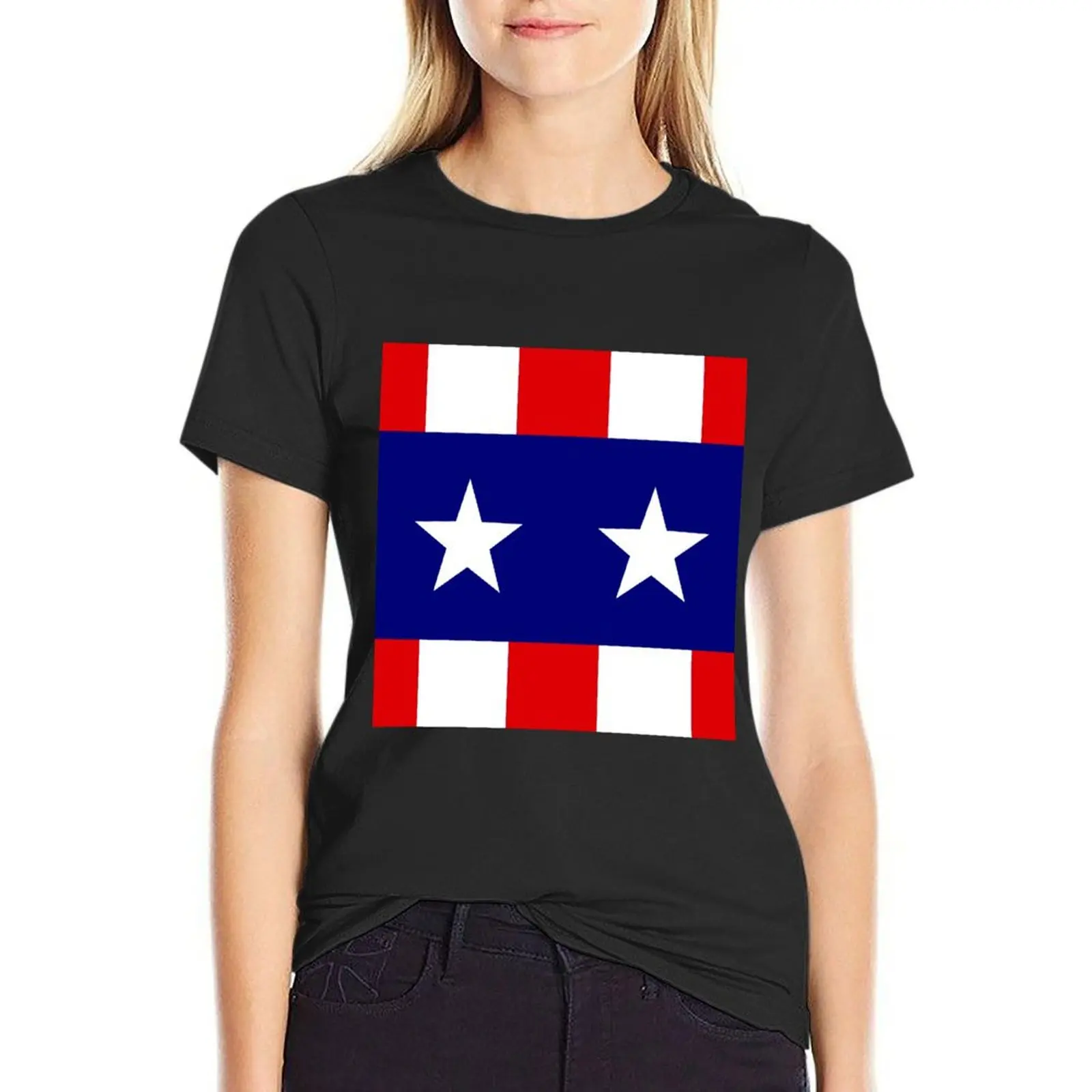 

Patriotic Stars and Stripes on Tops, Shirts, Skirts, Dresses T-Shirt cute clothes summer tops cute t-shirts for Women