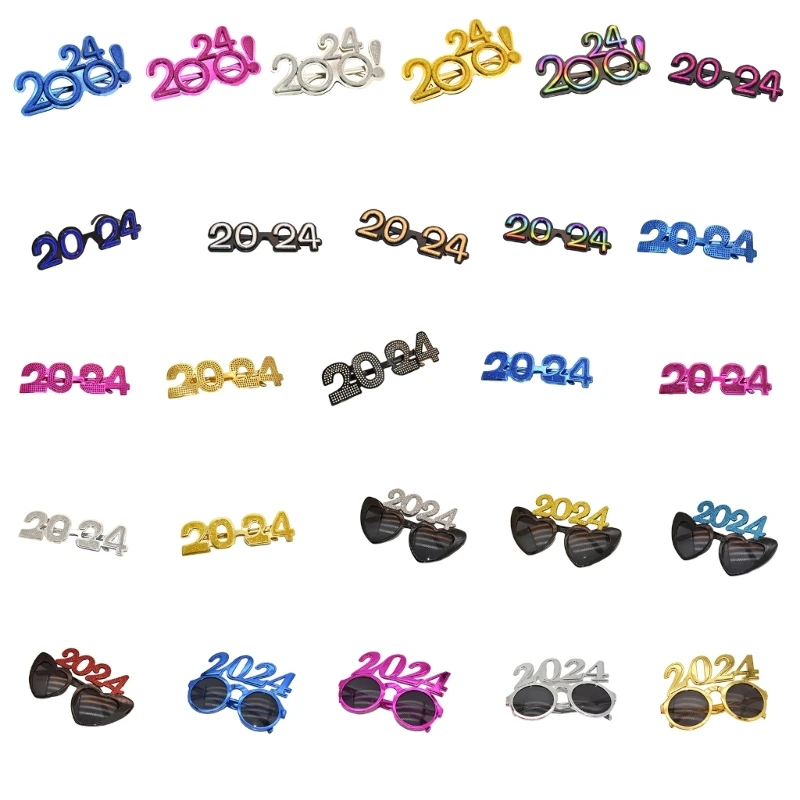 

Новогодняя 3D-оправа для очков, блестящая оправа для очков, реквизит для косплея, солнцезащитные очки, Прямая поставка