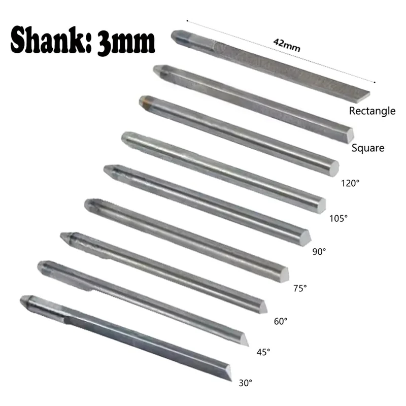 

A69ejewelry граверные инструменты-10 шт. стальной нож для резьбы, для пневматических ударных гравировальных режущих бит