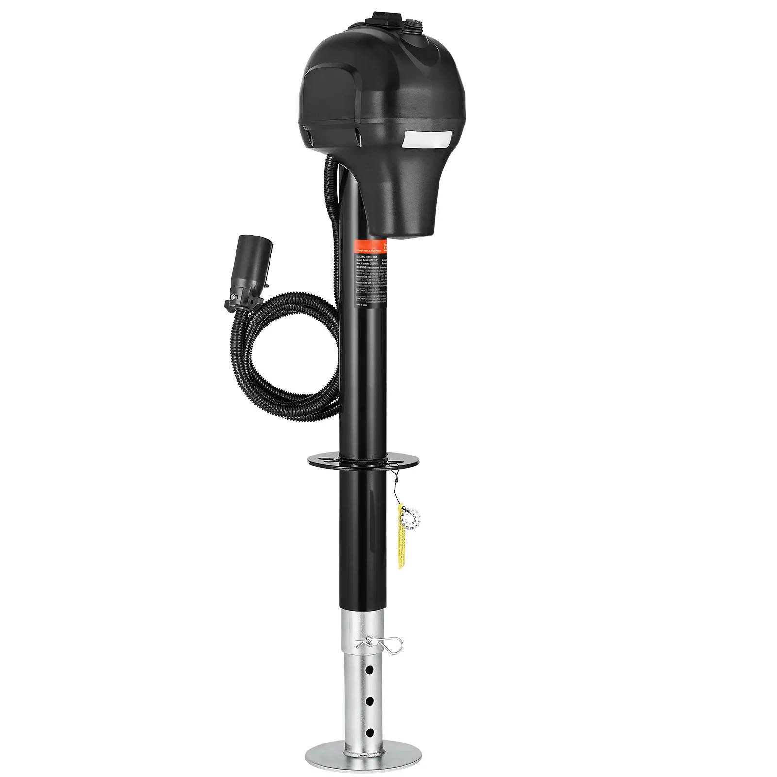 

SucceBuy 3500/5000Lbs Electric Trailer Jack RV 12V Tongue Jack with 7-pin Connector & Crank Handle 10"-28.3" Lift for Campers