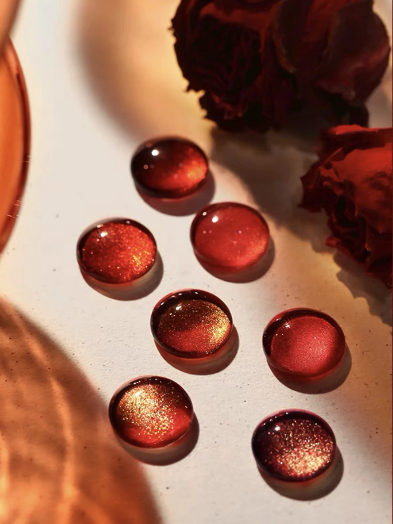 1-6pcs 15ml Autumn Nail Ankora Red Cat Eye Gel Nail Polish UV LED Curing Holiday Women's Gift Nail Art Daily Supplies DIY Set