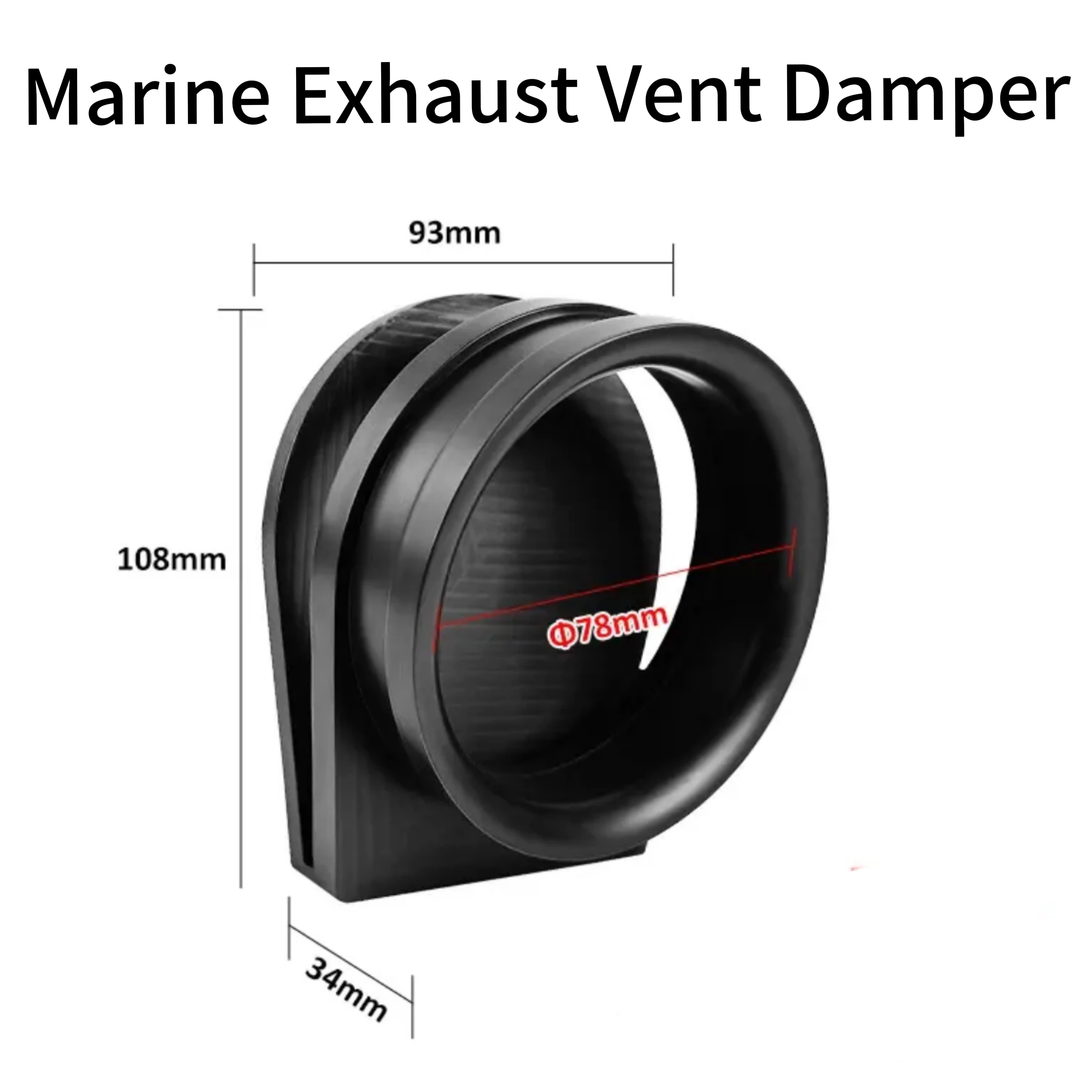 

Морской выхлопной клапан-дроссель с зажимом для предотвращения обратного потока и снижения шума, автомобильные аксессуары