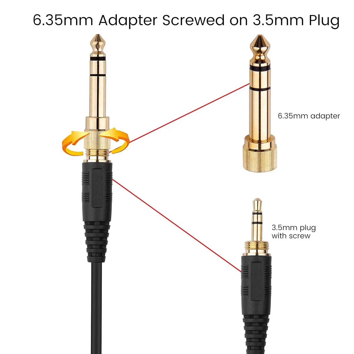 

6.35mm Replacement Nylon Braided Cable Audio cable Suitable For Shure SRH440 SRH840 SRH940 SRH750DJ SRH 840 940 440 Headphones