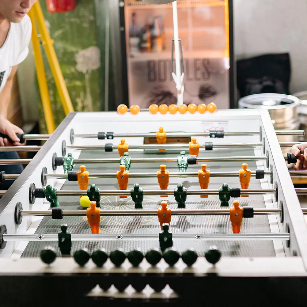 

Table Football Iron Rod Set Caps Heavy Duty Universal Fit Various Foosball Tables Lightweight Portable Replacement