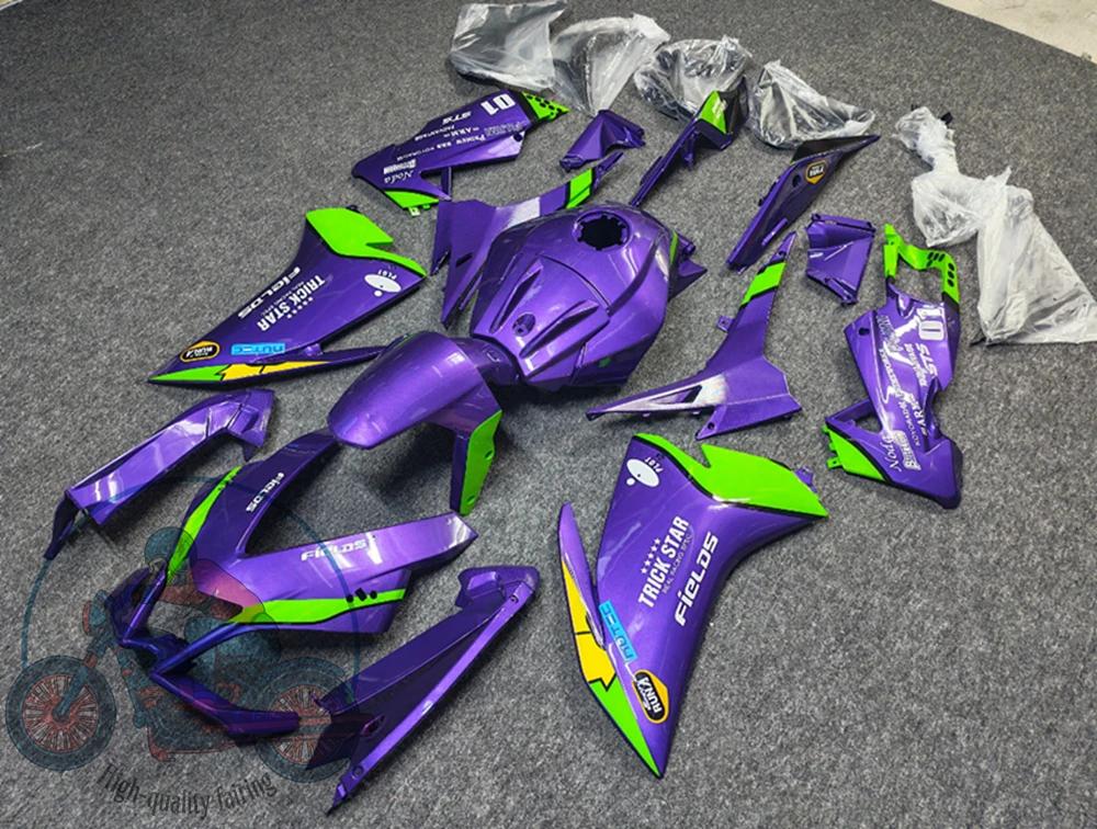 High quality New ABS Full Fairings Kit Fit for Aprilia RS4 50 125 2012 2013 2014 2015 Bodywork Set Custom Purple Green