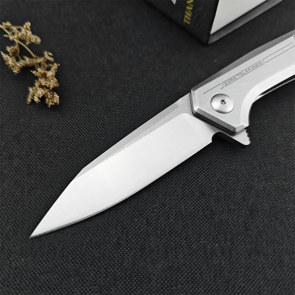 0808 Rexford Flipper Folding Pocket Knife D2 Blade 420 Steel Handle Outdoor Tactical EDC Knives Camping Hunting Survival Tool