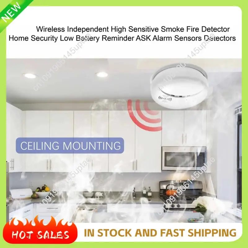 N88R Smoke Alarm Detectors Wireless Smoke Detectors For Tuya WIFI GSM Home Security Alarm Systems