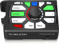 TC Helicon Perform-V Ultimate Mic Stand-Mount Vocal Processor Adaptive Tone for perfect EQ, compression, de-essing and gating