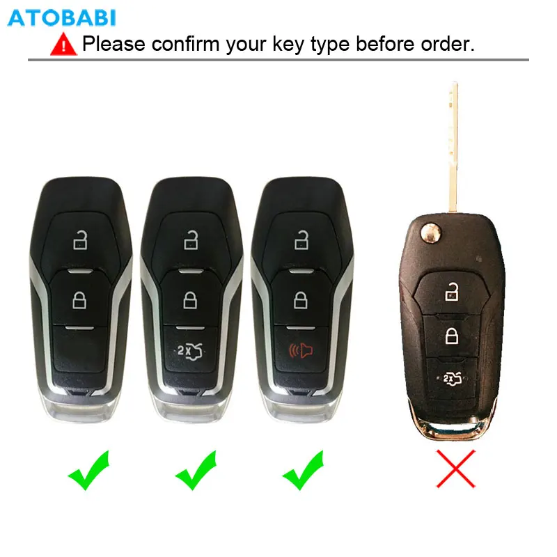 Car Key Cover Remote Contorl Fobs Case Protector Bag Auto Accessory For Ford Explorer F-150 2016 2017 Mondeo V Edge Galaxy S-Max