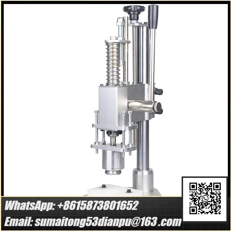 Manual Vial Capping Machine Pure Aluminum Cap/Aluminum-Plastic Cap Crimping Machine Ampoule Bottle/Essential Oil Bottle/Glass Bo