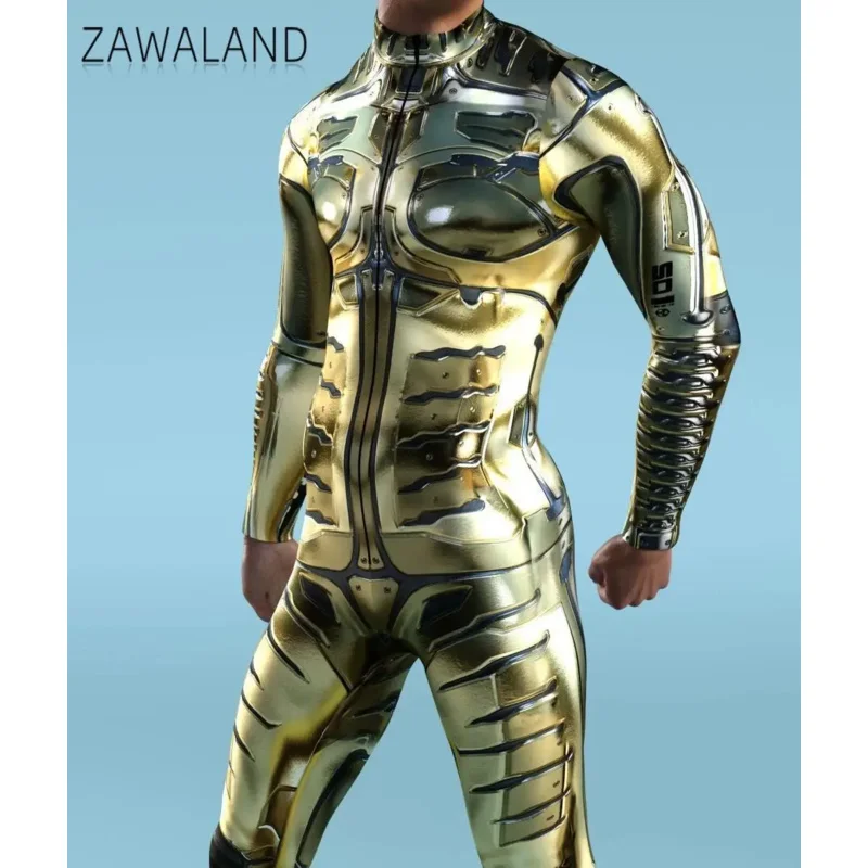 Disfraz de Cosplay con estampado 3D para hombre y niño, mono Zentai multicolor con cremallera frontal, monos para fiesta de Halloween, Carnaval y vacaciones