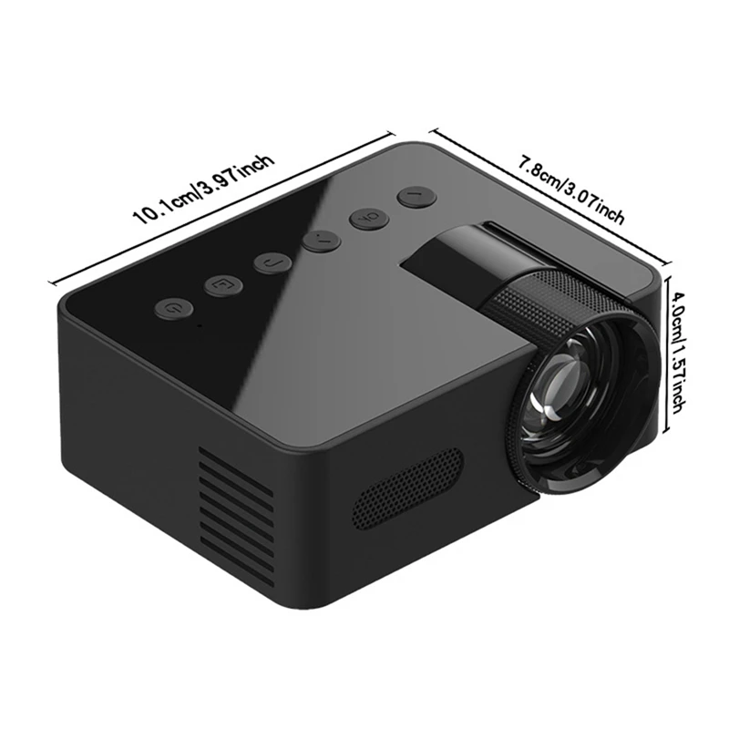 Yt100 Mini Home Projector Projector Draagbare Mini Home Theater Draadloze Mobiele Telefoon Multifunctionele Projector Duurzaam Makkelijk Te Gebruiken