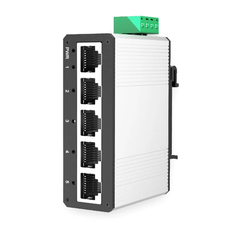 

Миниатюрные 5-портовые коммутаторы Gigabit Ethernet Y2GD, установка на рейку с алюминиевым корпусом, быстрая передача данных,