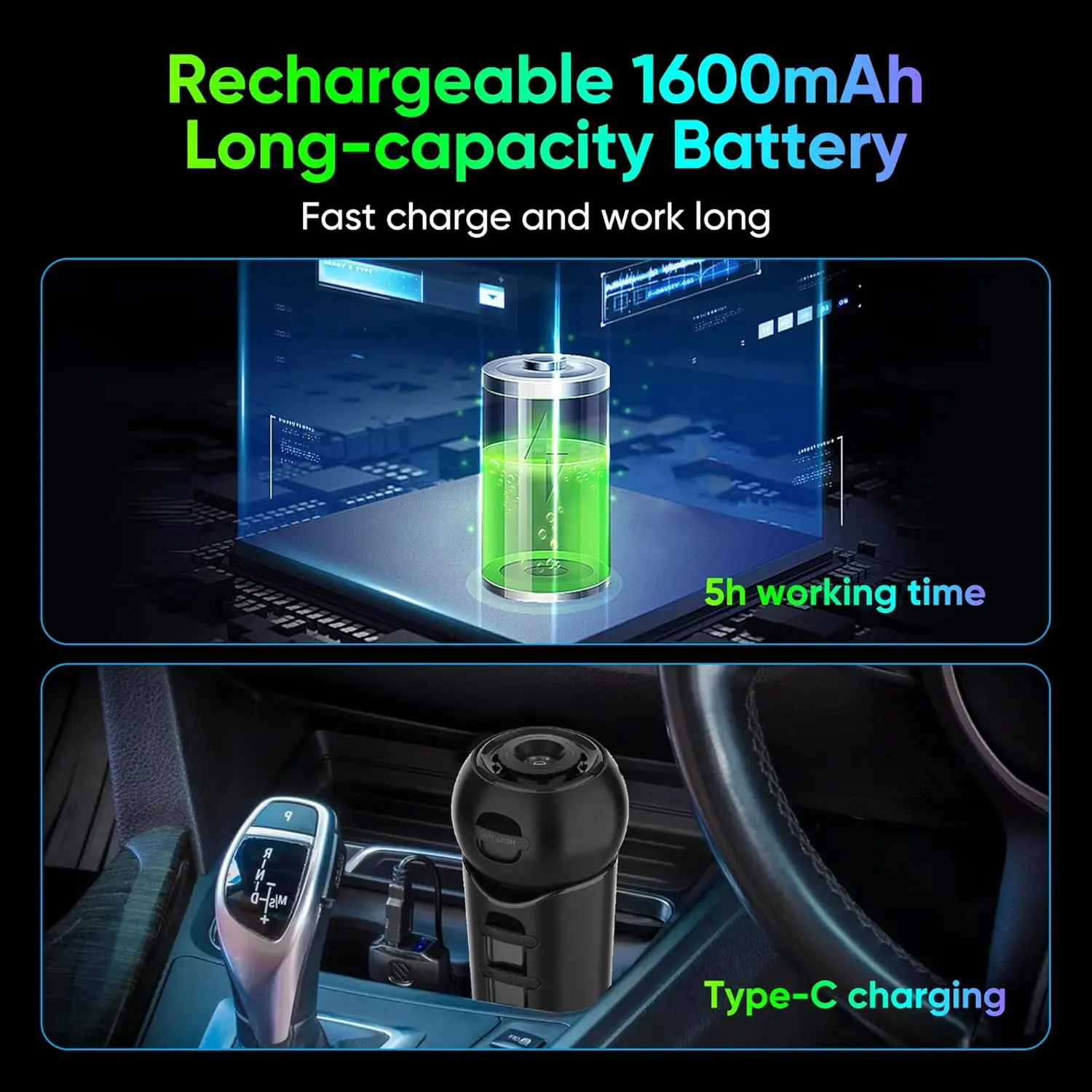 Xiaomi Starry Star Galaxy Projector USB Rechargeable Night Light Portable Car Roof Ambient Light 360° Rotating Child Room Lamp