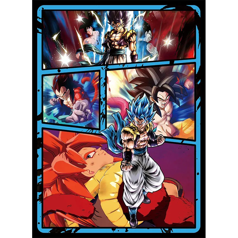 Dragon Ball Collectible Cards Boys Games Toys Tabletop Games Birthday Gifts DIY Anime Son Goku Dragon Premium Flash Card 8PC