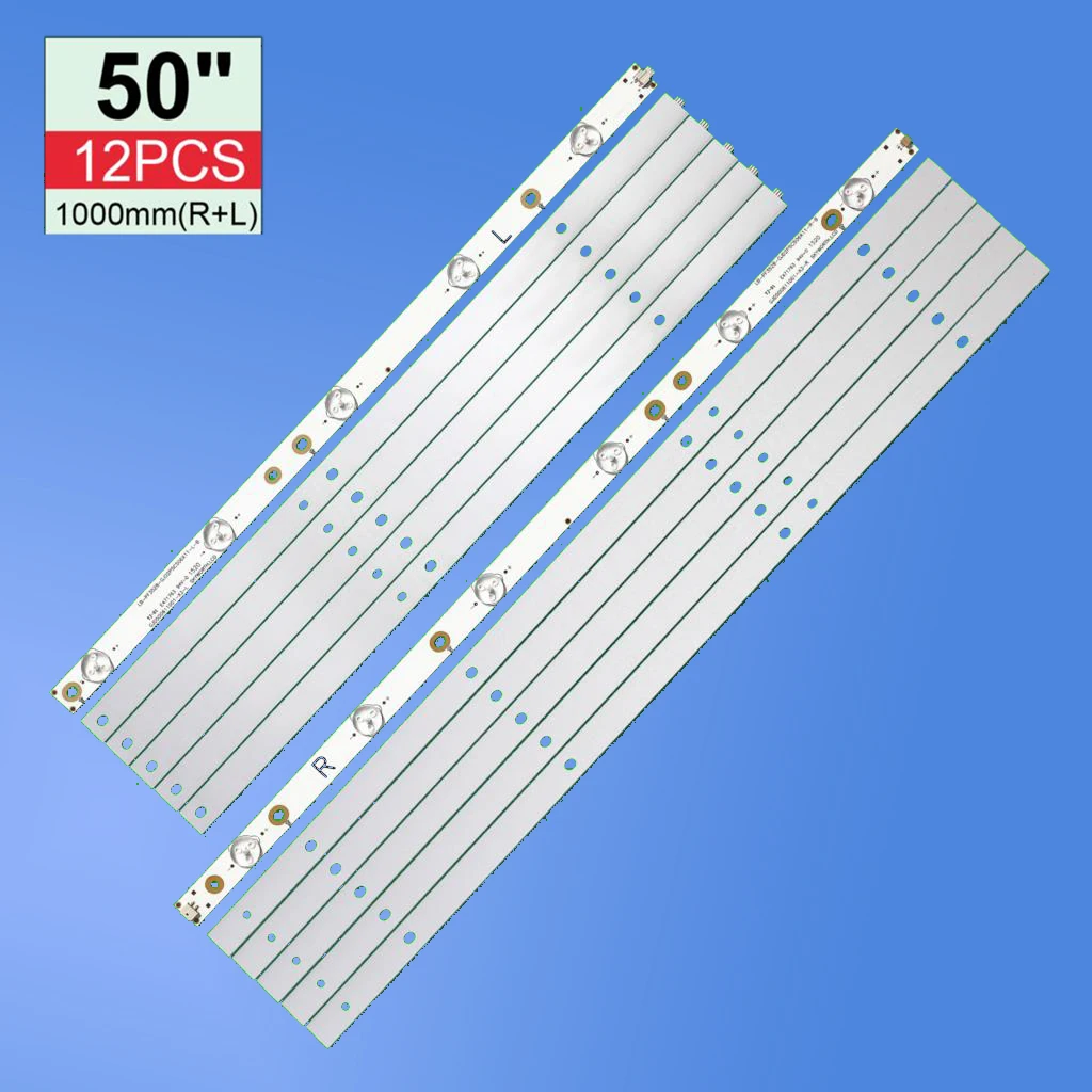 Imagem -06 - Tira de Luz de Fundo Led para Lc50lb370u 50pfk4509 50pfh5300 50pft5300 50pfl6340 50pfl6540 50pft6510 50pfh4009 Lb50039 12