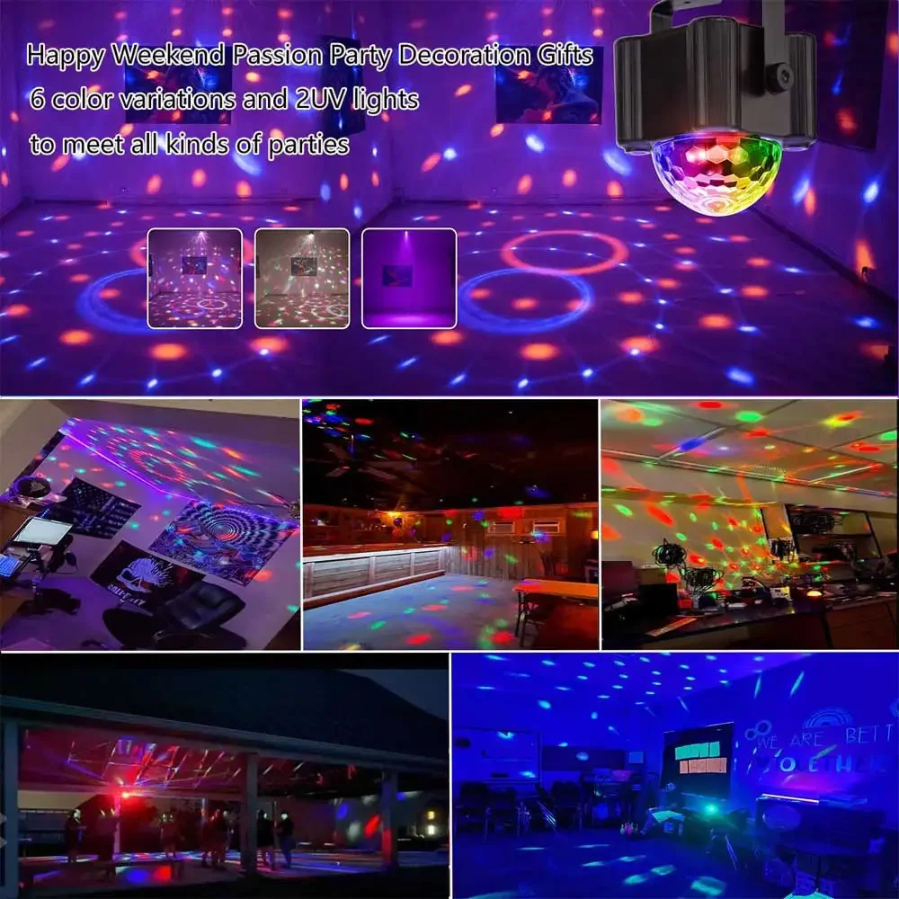 New Arrivals 1pcs Colorful LED DJ stage lights, home KTV ambient lighting beam lights frequency light lights