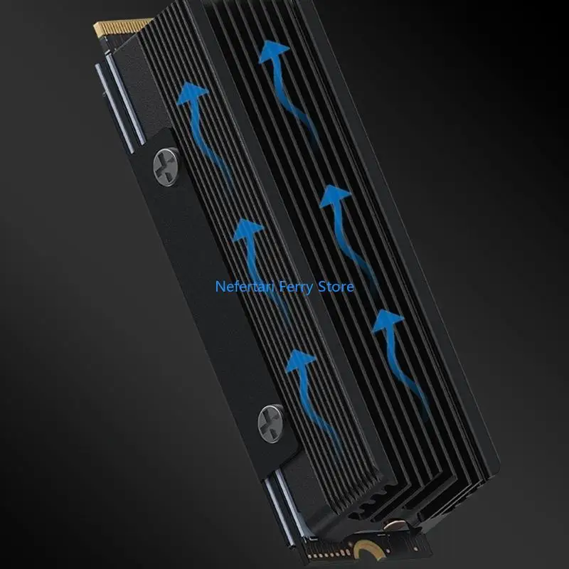 A9BD M.2 2280 SSD Dissipador calor com eficiência resfriamento 2280 SSD Dissipador calor Radiadores Dissipadores