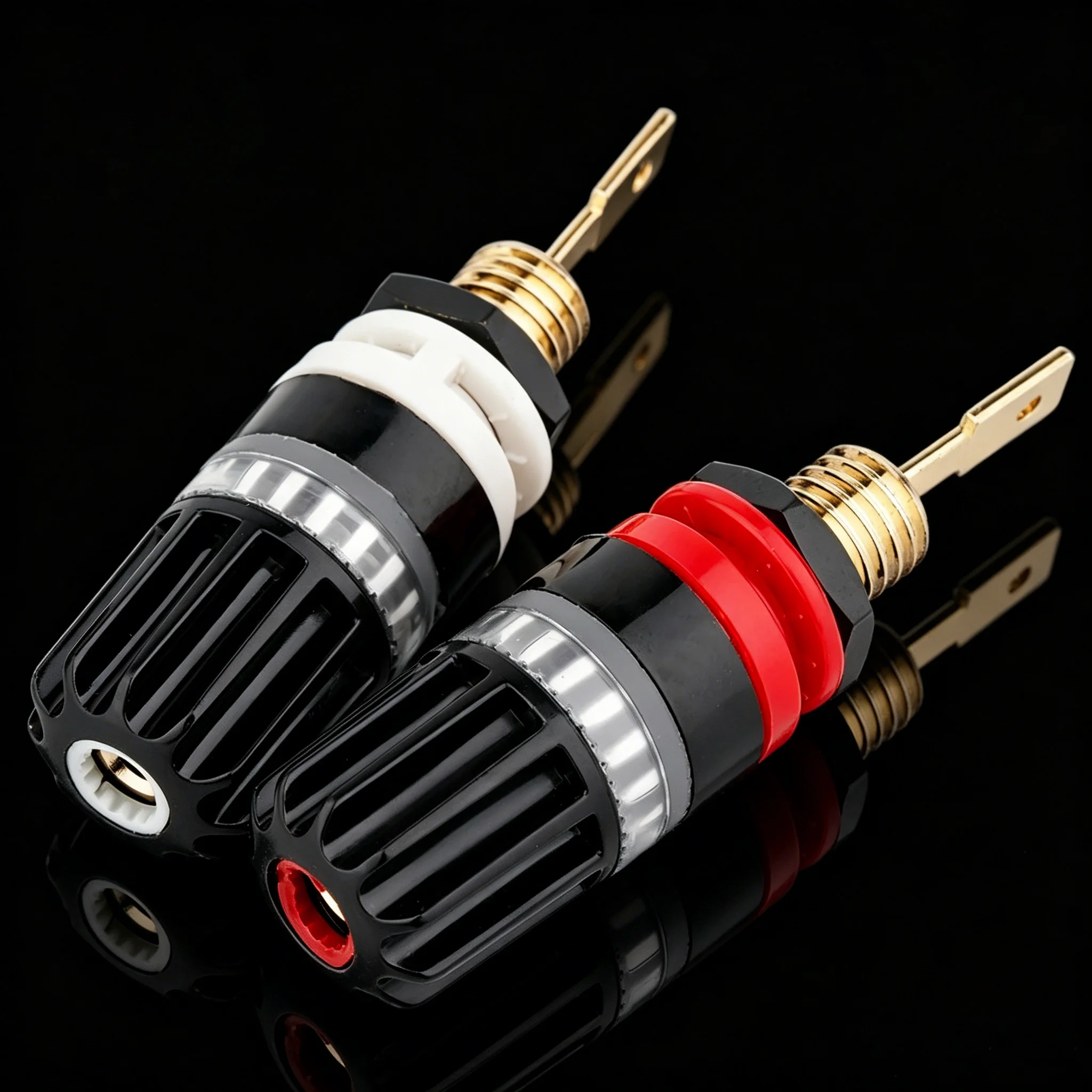 HI-End Terminal Binding Post Conector Banana Plug Speaker Binding Post Audiophile Speaker Connector Amplifier Sound Audio