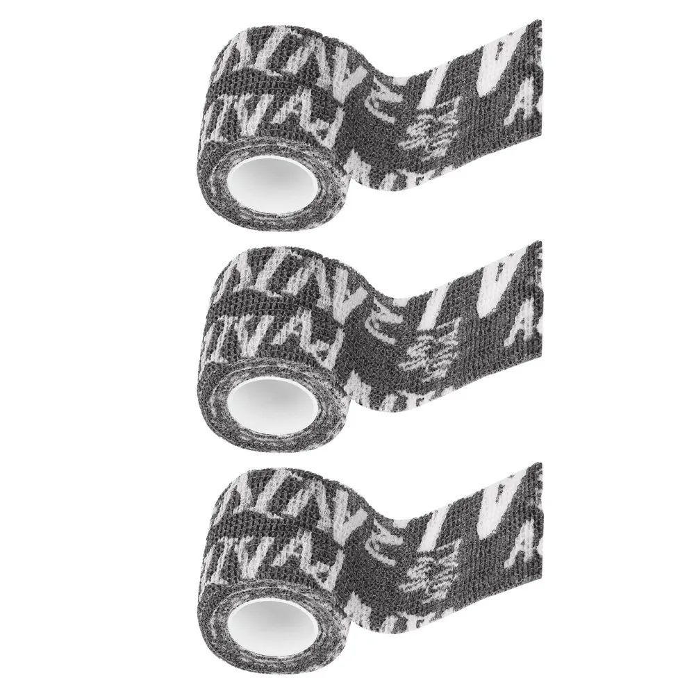 

3pcs Non Woven Tapes woven Elastic Grey 5cm Wide Adhesive for Machine Grip Body Art Supplies