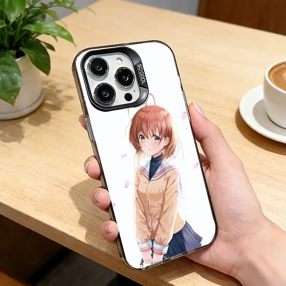 G-Gentle girl N-Nagisa F-Furukawa Phone Case For iPhone 17,16,15,14,13,12,11 Plus,Pro Max,XS,Colorful Silver Black Cover