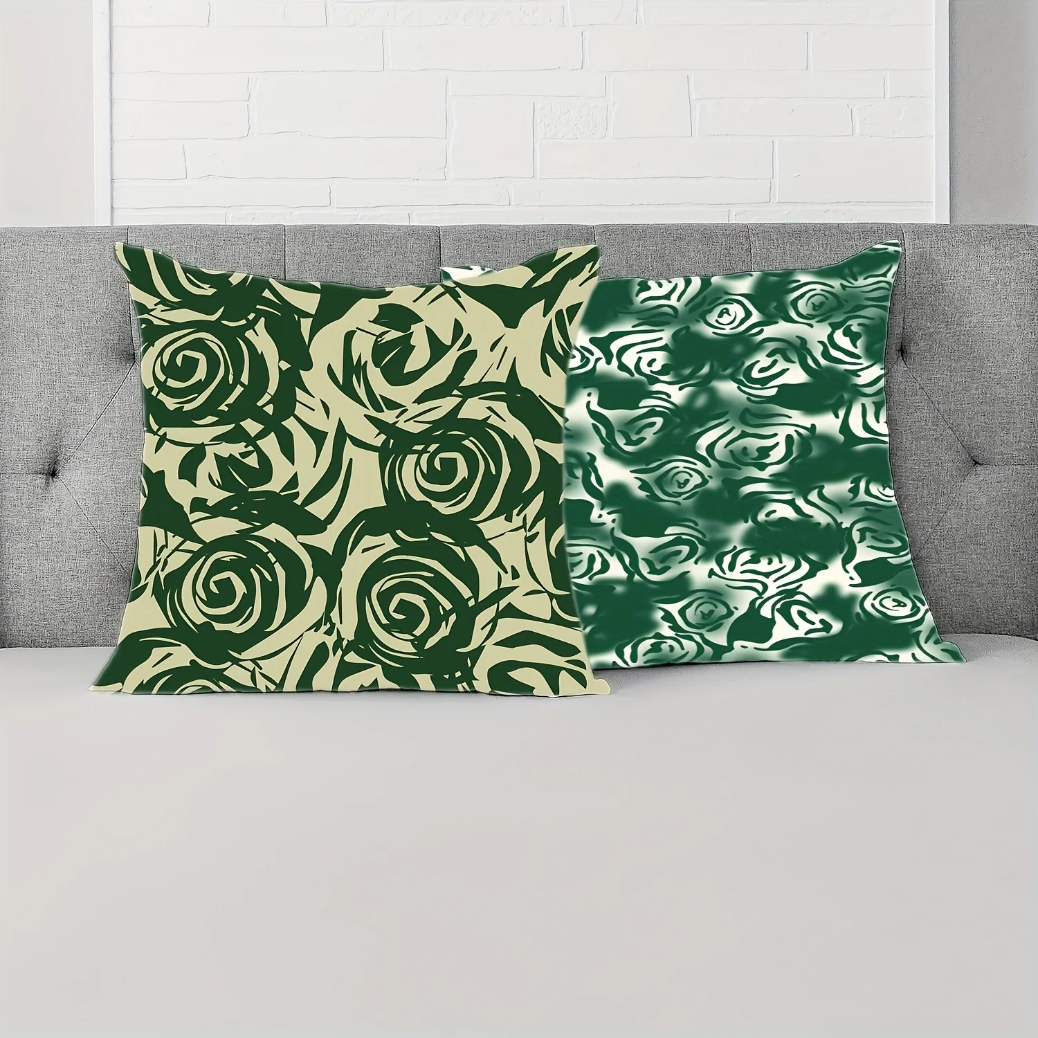 

Floral Print Peach Faux Fur Pillowcase (Pillow Insert Not Included)