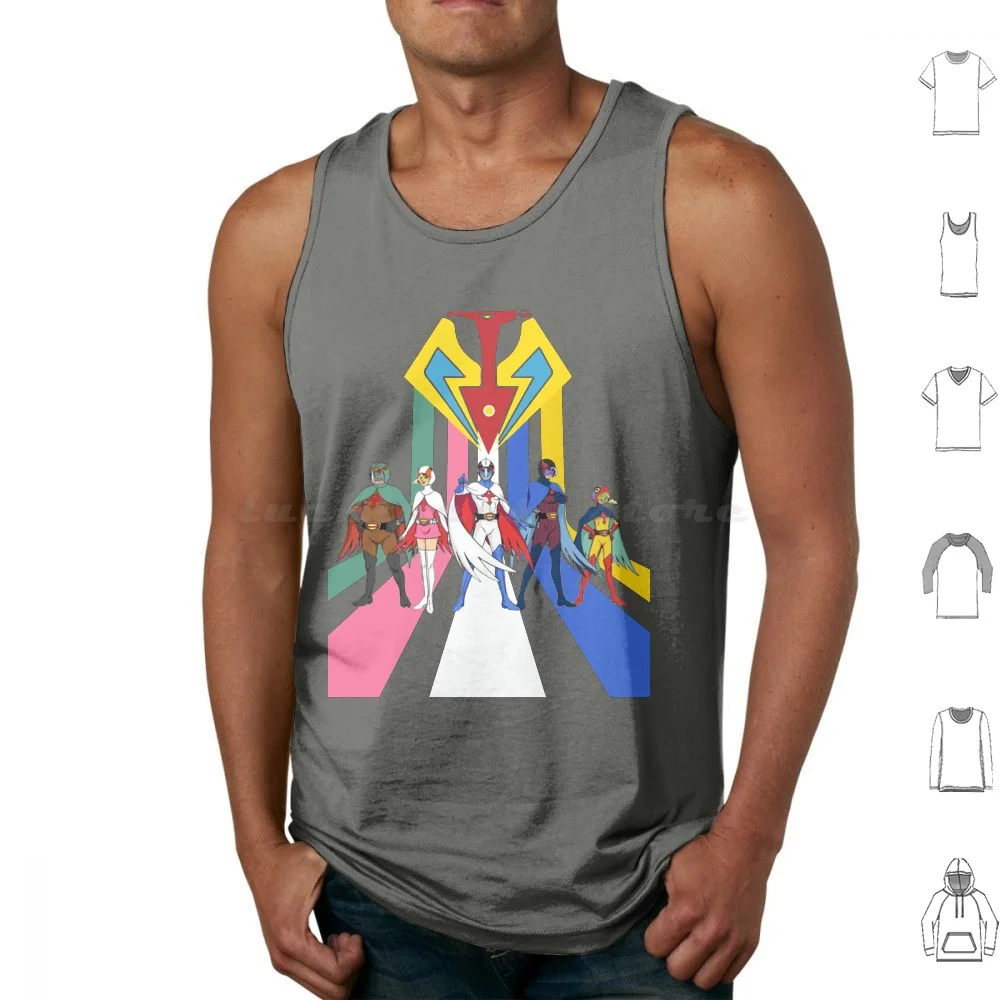 Battle Of The Planets Gatchaman G Force Of The Galaxy Tank Tops Vest Sleeveless Battle Of The Planets Battle Of The Planest