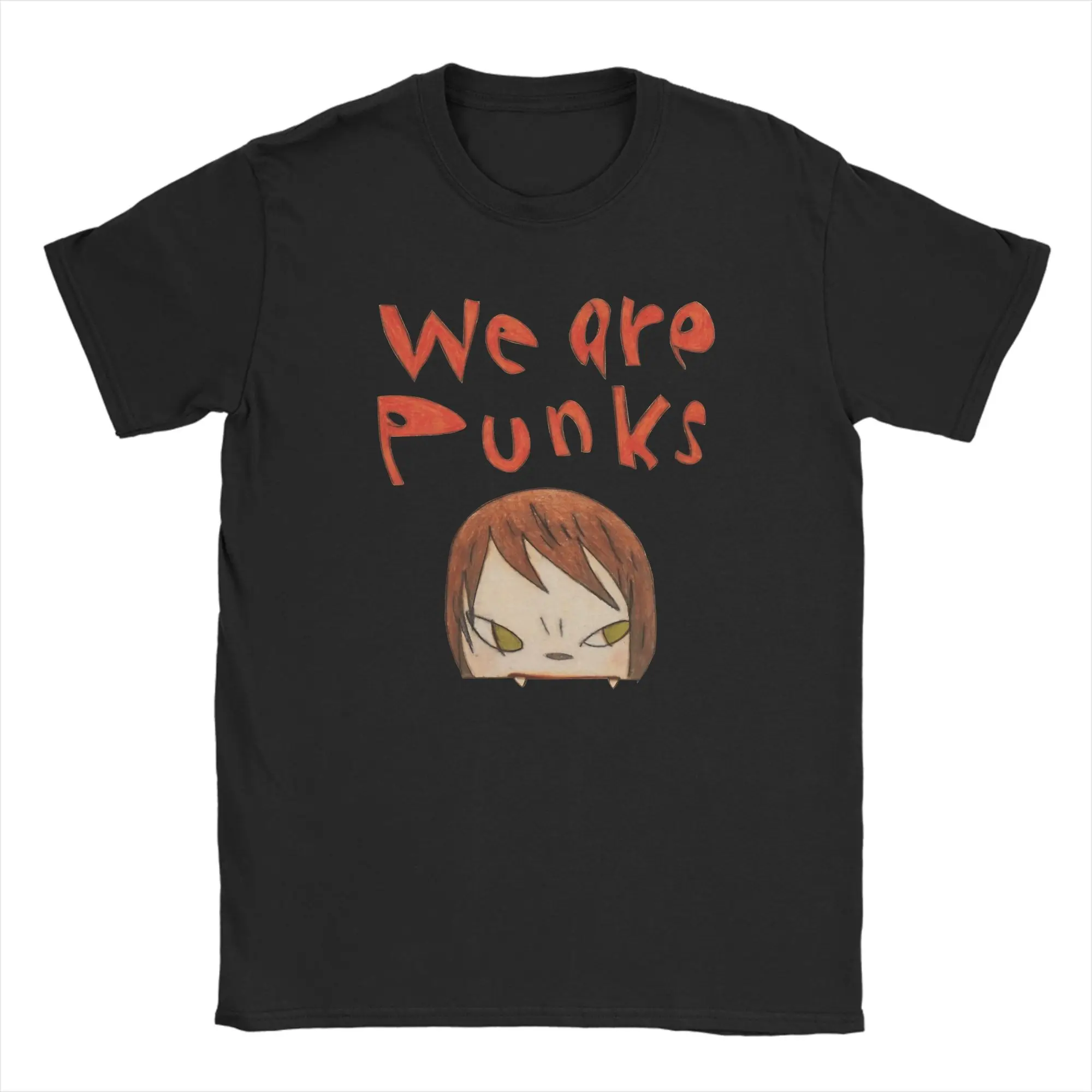 Y-Yoshitomo Nara T Shirt Summer  100 Cotton T Shirts For Men's Casual Tshirt Short-Sleeve Streetwear Tops,