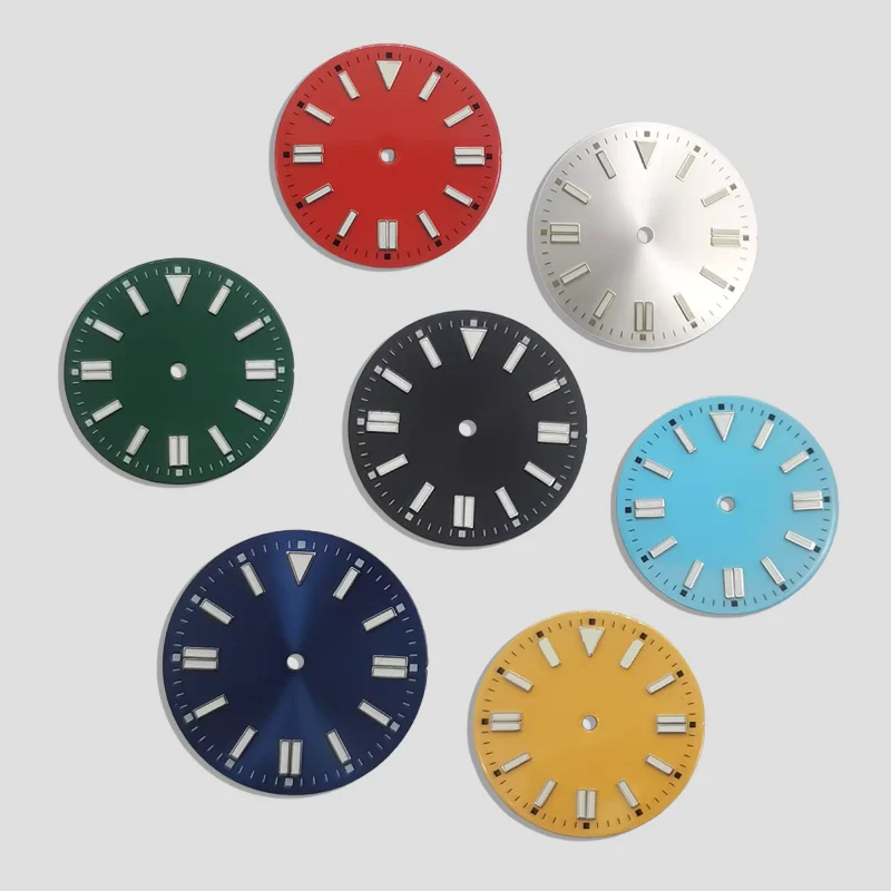 NH35 ETA2836 2824 Miyoda 82 시리즈용 28.5mm 멸균 다이얼 청록색 발광